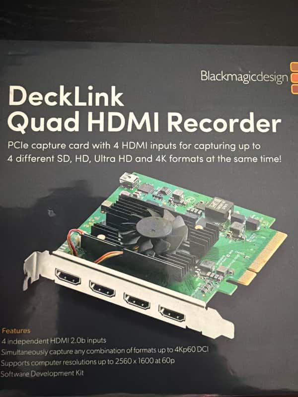 Blackmagic Design BMD-BDLKDVQDHDMI4K DeckLink Quad HDMI Recorder image 1