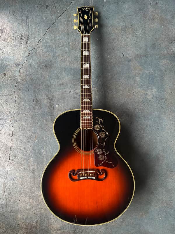 Orville by Gibson J-200 1992 - Vintage Sunburst / Made In Japan by