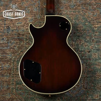 1980 Greco EG-500C Les Paul Custom Made in Japan Tobacco Sunburst w/case image 3