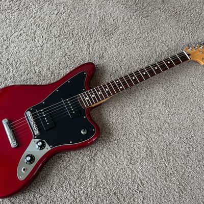 Fender Blacktop Jaguar P90 W/Gig Bag Candy Apple Red Exc! image 1