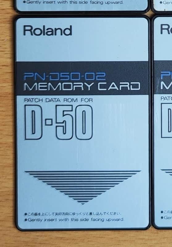 Roland PN-D50-02 ROM Memory Card for D-50 Synthesizer Factory sounds image 1