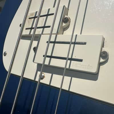 Video! Custom Fender Standard Precision Bass Blue image 6