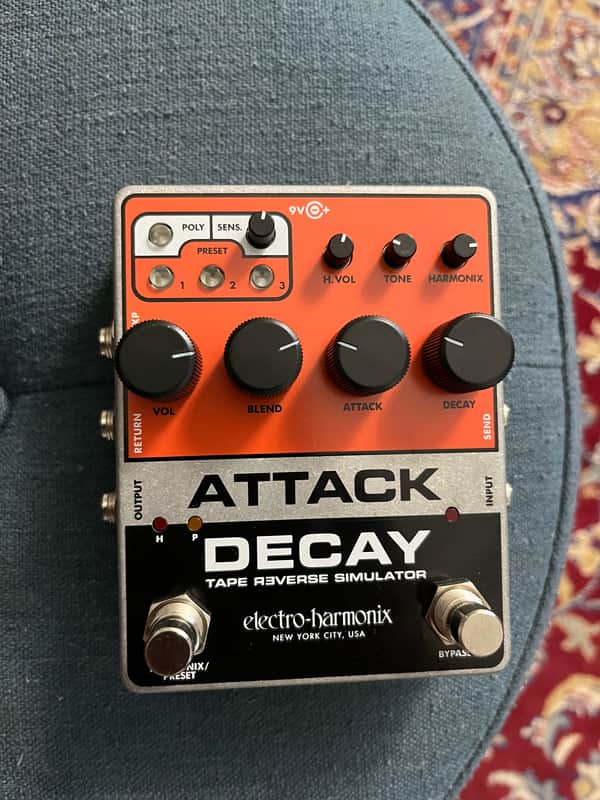 Electro-Harmonix Attack Decay Reverse Tape Simulator 2019 - Present - Orange / Black image 1