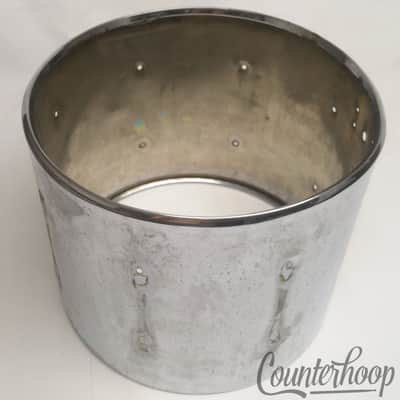 Carlton 14x11.5"8Lug Chrome Brass Snare Drum Shell Marching 60s Dallas-London,UK image 4