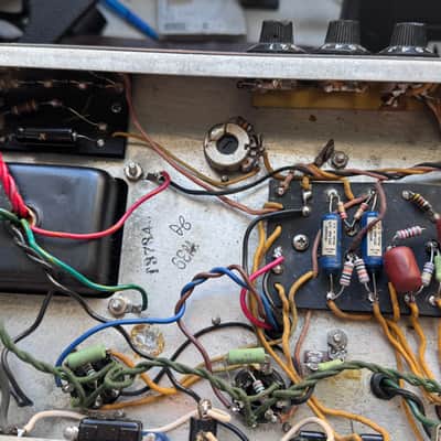 1967 Fender Bassman Guitar Amplifier / Blackface Bass Amp 50 Watt Tube Vintage Guitar Amp imagen 10