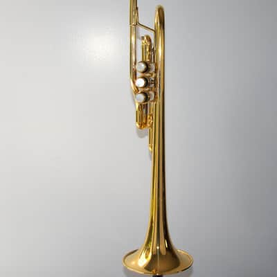 VERY RARE SPECIMEN BACH SPADA STRADIVARIUS EL Eb TRUMPET GOLD PLATED CONVERSION 236 image 4
