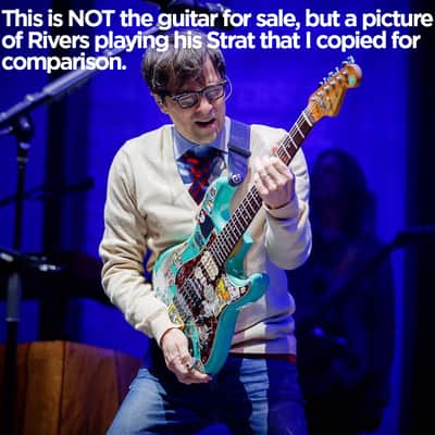 Rivers Cuomo Stratocaster Copy (Warmoth Partscaster) Seafoam Green Weezer Cuomocaster image 10