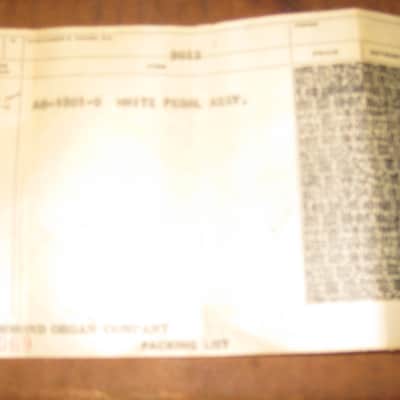 Hammond Organ Vintage bass pedal repair kit circa 1964 image 6
