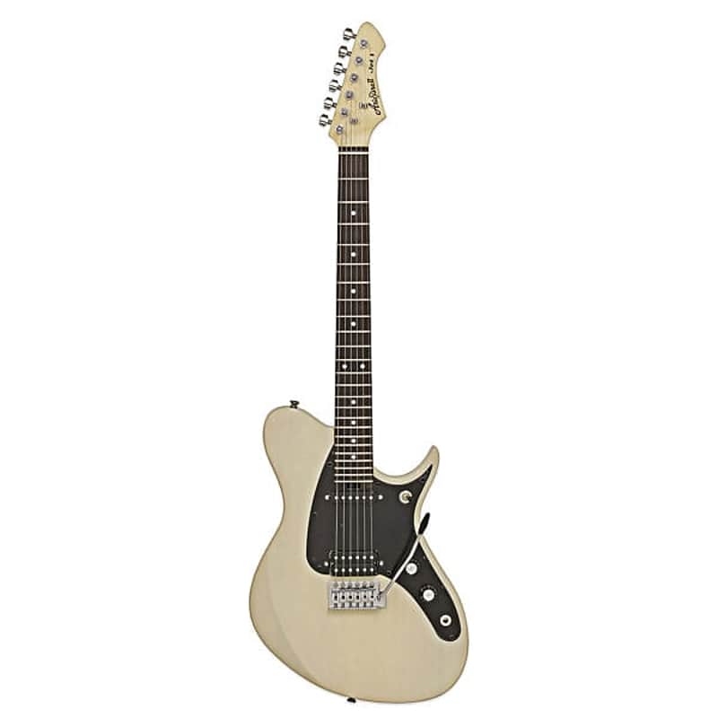 Aria Pro II Electric Guitar-See Through Vintage White image 1