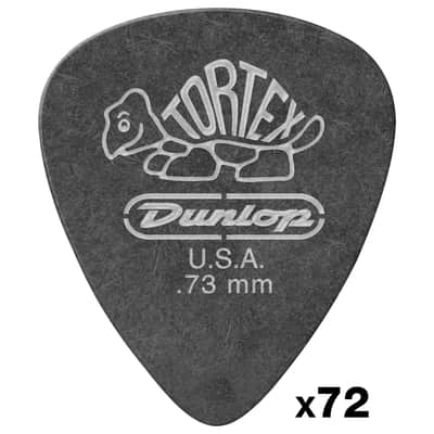 488R73 Tortex Pitch Black 0,73 mm Sachet de 72 Dunlop image 1