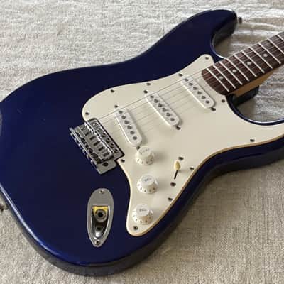 2005 Squier Affinity Stratocaster Midnight Blue Rosewood Fretboard image 6