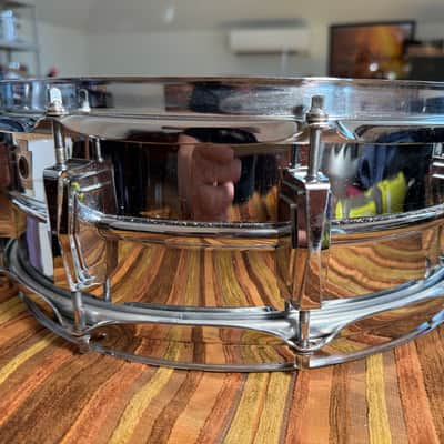 Ludwig Supraphonic  14”x51/4” 1969 - Chrome over seamless aluminum shell image 2