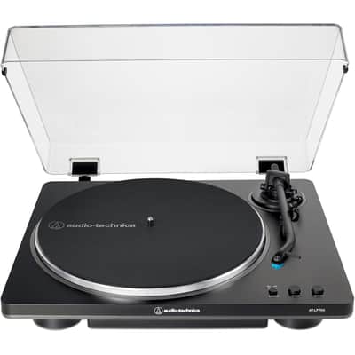 Audio-Technica AT-LP70X-BG Fully Automatic Belt-Drive Turntable, Black/Silver image 1