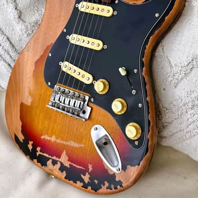 Stratocaster Relic w/ McCready Loaded Pickguard Strat Firefly FFST SRV/Rory Gallagher image 1