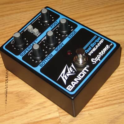 Peavey Bandit Supreme Teal Stripe Preamp Pedal, in Original Box, Excellent Condition. image 3