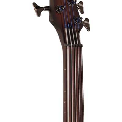 Ibanez SRF705 Portamento 5 String Fretless Bass Brown Burst image 4