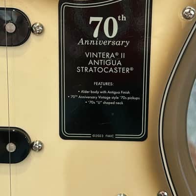 Fender 70th Anniversary Vintera II Antigua Stratocaster 2024/ 7lbs. 9.1oz. #SM241581 image 7