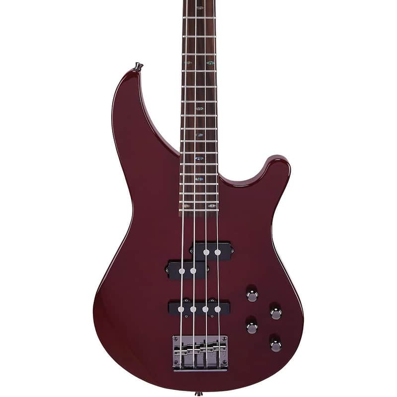 Mitchell MB200 Modern Rock Bass Guitar With Active EQ - Regular Blood Red image 1