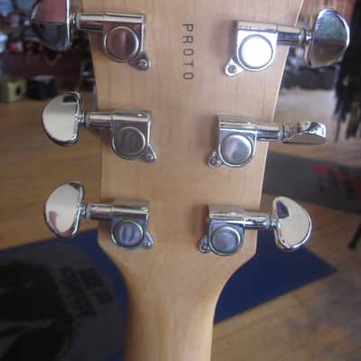 Lyon by Washburn LI38 Solid Body Electric Guitar Dark Brown w/ White Pearloid Pickguard image 5