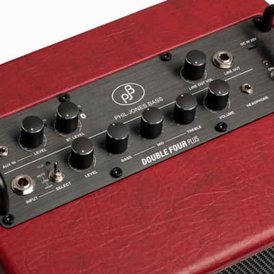 Phil Jones BG-80 Double Four Plus 90-Watt 2x4" Bass Combo in Red image 4