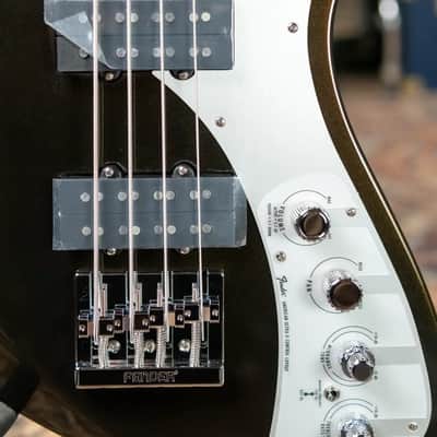 Fender American Ultra II Meteora Bass, Ebony Fingerboard - Texas Tea with Deluxe Molded Hardshell Case - Demo image 4