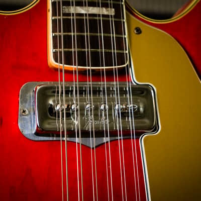 1967 Fender Coronado XII – Cherry Red – Rosewood Fretboard – 100% Original – Very Good Condition – Serial #162143 image 16