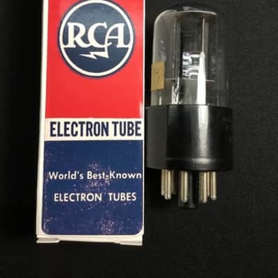 RCA 6SN7GTB Black Plates AUDIO AMPLIFIER VACUUM TUBE Tested Strong USA 6.3640-D image 2