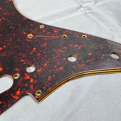 Fender Stratocaster Pickguard Celluloid Nitrate Relic Aged RI 63 . 64 , 60's - Red Tortoise image 5