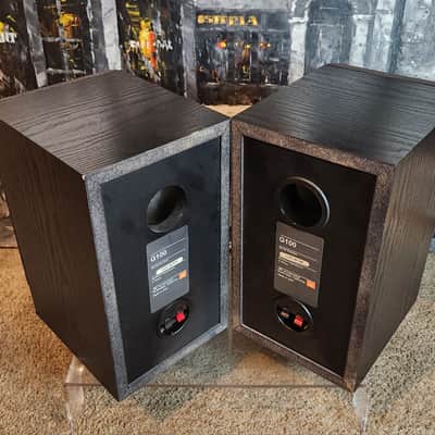 JBL JBL G100 set of vintage, 2-way passive bookshelf studio speakers 90s - Black image 5