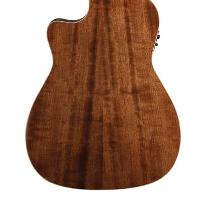 Washburn HF11SCE Heritage 10 Series Folk Cutaway Acoustic Electric Guitar. Natural image 2