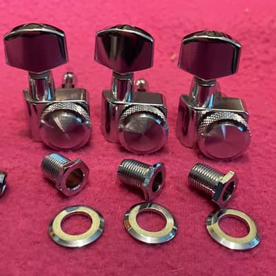 vintage RARE German Made Fender Schaller American Strat PLUS ULTRA Locking Tuners Polished Chrome USA Deluxe image 2