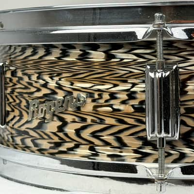 Rogers 5x14" Luxor Cleveland-Era Snare Drum - Black Onyx #7517 image 9