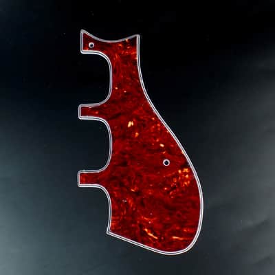 Custom Guitar Pickguard Fits Harmony H75 H78 Silvertone 1454 airline 7230 Red-tortoise