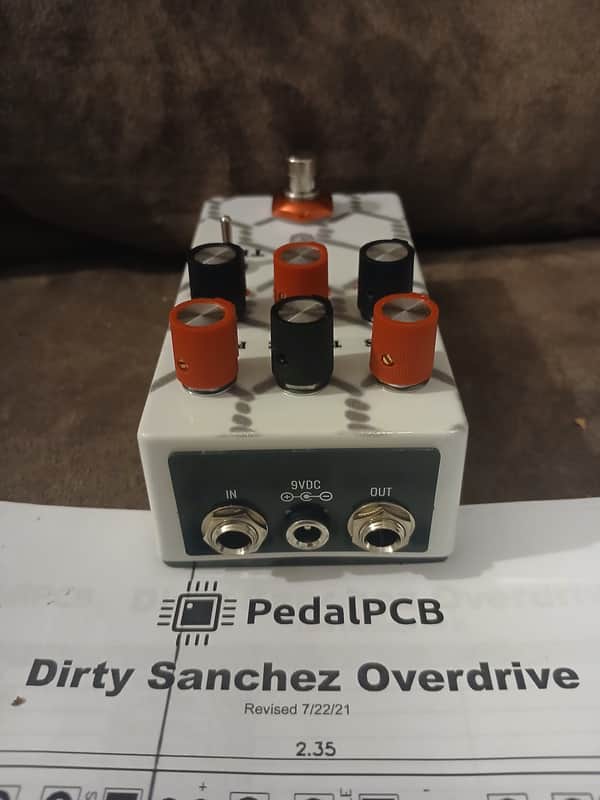 PigStompPedals "Dirty Shirley clone" PedalPCB - Dirty Sanchez - "Lock up" custom finish image 1