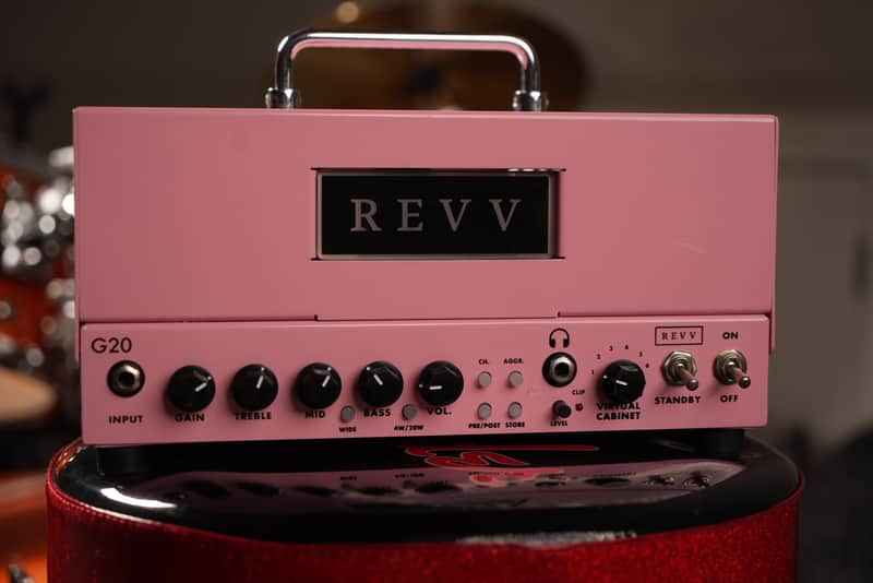 *Shell Pink*REVV G20 2-Channel 20-Watt Guitar Amp Head with Reactive Load and Virtual Cabinets 2020 - 2021 - Black image 1