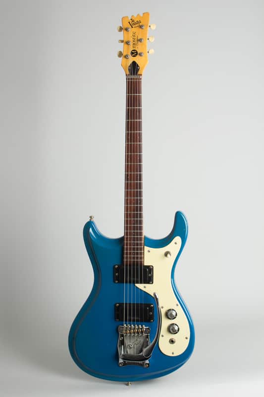 Mosrite Ventures Model Mark V Solid Body Electric Guitar (1966), ser. #B1214, black gig bag case. image 1