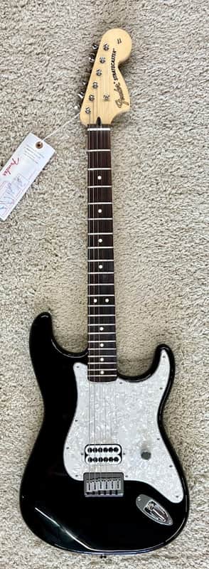 Mint Fender Limited Tom Delonge Blink 182 Black Stratocaster Electric Guitar with Bag image 1