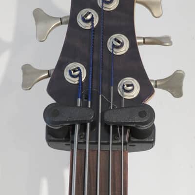 2002 Ibanez BTB405 QM Active 5 String Bass Guitar with Hard Case image 3