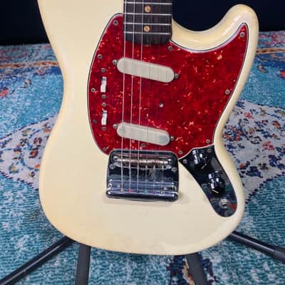Fender Tom Hamilton's Aerosmith, Mustang Electric Guitar (#27) - Blonde image 6