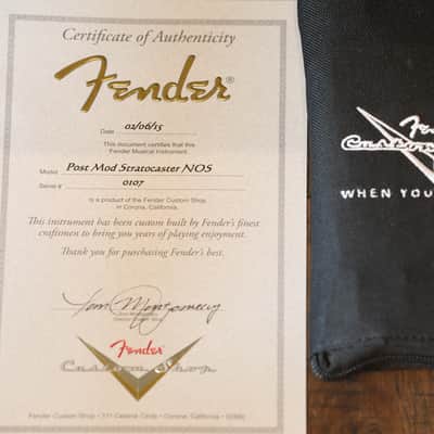 2015 Fender Custom Shop Post Modern Stratocaster NOS Dakota Red w/ Josephina Pickups! + COA OHSC image 4