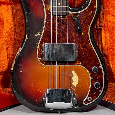 1961 Fender Precision Bass Sunburst w/ Rosewood Fingerboard image 2