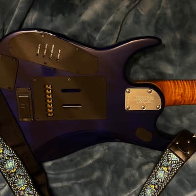 Ernie Ball Music Man John Petrucci Signature JP15-7 2020 - 2021 - Trans Black Burst Quilt image 5