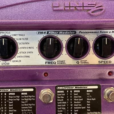 Line 6 FM4 Filter Modeller & Line 6 EX-1 Expression Pedal 2010s - Purple image 3