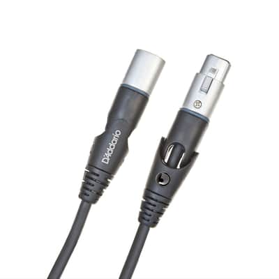 D'Addario PW-MS-25 Custom Series Swivel XLR Microphone Cable - 25' Black image 2