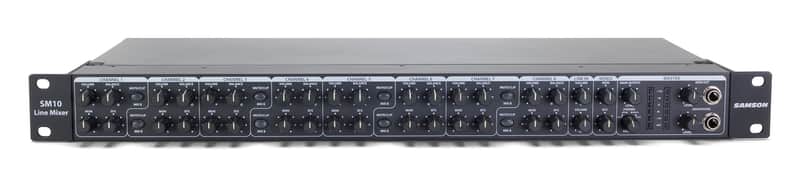 Samson SM10 Rack-Mounted 10-Channel Line Mixer image 1