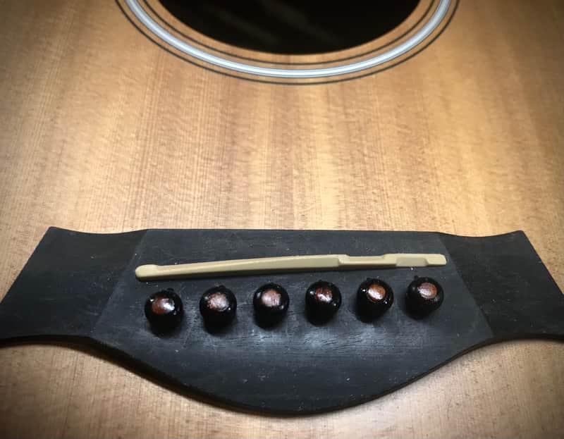 Got Bridge Pins? Cocobolo Bridge Pins with Mahogany Inlays image 1