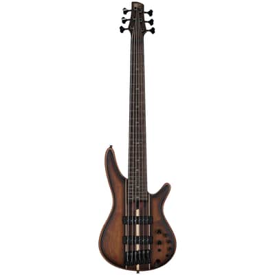 Ibanez SR1356B Premium Electric Bass, 6-String, Dual Mocha Burst Flame, Open Box (Very Good) image 3