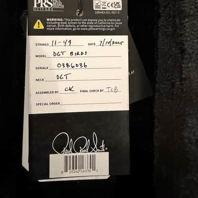 PRS DGT w/bird inlays 2025 - Gold top image 7