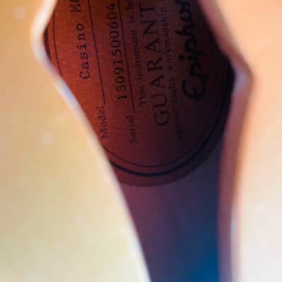 Epiphone Casino Reissue with Rosewood Fretboard 2005 - 2018 - Metallic Gold image 8