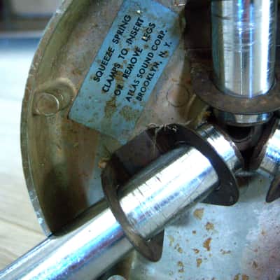 Vintage RARE 1950's Atlas CS-33 microphone floor stand MS10C MS12C MS11C CS42 CS32 Shure Electro Voice # 2 image 12